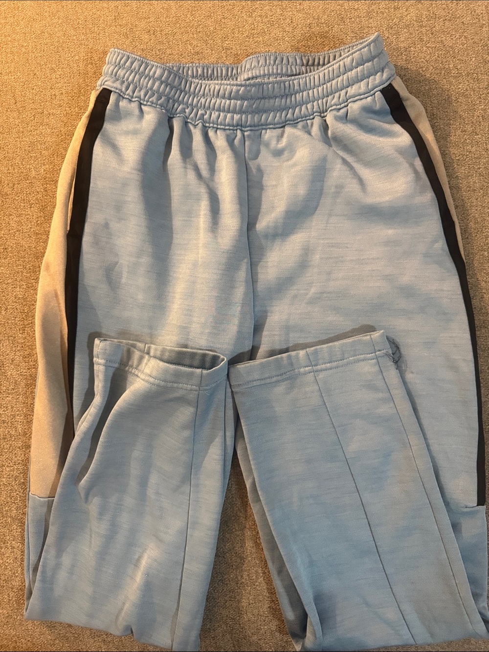 5/$15- Kids Light Blue Track Pants with Side Stripe